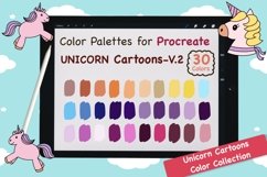 Color Palettes set for Procreate - Unicorn Cartoons - V.2 Product Image 1