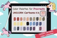 Color Palettes set for Procreate - Unicorn Cartoons - V.4 Product Image 1