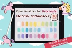 Color Palettes set for Procreate - Unicorn Cartoons - V.7 Product Image 1