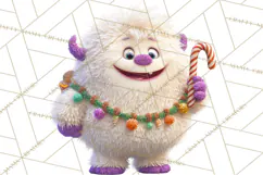 Christmas Clipart PNG, Bold Holiday Characters & Decor Product Image 5