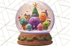 Christmas Clipart PNG, Bold Holiday Characters & Decor Product Image 2