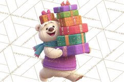 Christmas Clipart PNG, Bold Holiday Characters &amp; Decor Product Image 4