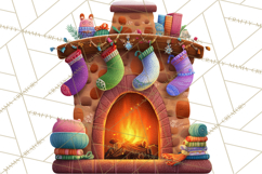 Christmas Clipart PNG, Bold Holiday Characters &amp; Decor Product Image 5
