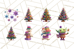Christmas Clipart PNG, Bold Holiday Characters &amp; Decor Product Image 5