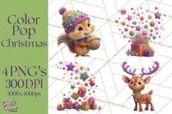 Christmas Clipart PNG, Bold Holiday Characters &amp; Decor Product Image 1