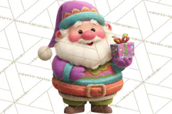 Christmas Clipart PNG, Bold Holiday Characters & Decor Product Image 3