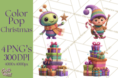 Christmas Clipart PNG, Bold Holiday Characters &amp; Decor Product Image 1