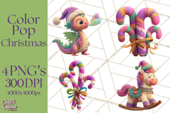 Christmas Clipart PNG, Bold Holiday Characters &amp; Decor Product Image 1