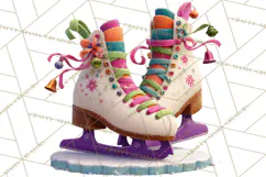 Christmas Clipart PNG, Bold Holiday Characters & Decor Product Image 4