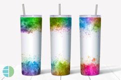 Skinny Tumbler Sublimation Designs - Color Splash Watercolor Product Image 3