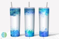 Skinny Tumbler Sublimation Designs - Color Splash Watercolor Product Image 7