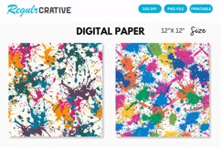 Color Splash Seamless Digital Paper Product Image 1