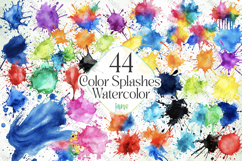 Color Splashes Watercolor Sublimation Product Image 1