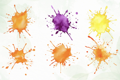 Color Splashes Watercolor Sublimation Product Image 4