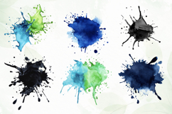 Color Splashes Watercolor Sublimation Product Image 6
