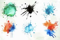 Color Splashes Watercolor Sublimation Product Image 7