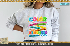 Color the World is a professional design that is available at 300dpi PNG to use for Sublimation, iron-on transfer, DTG Printing and normal printing.