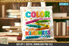 Color the World is a professional design that is available at 300dpi PNG to use for Sublimation, iron-on transfer, DTG Printing and normal printing.