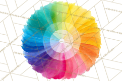 Color Wheel Clipart, Watercolor Paint Splash Art, Bright Png Product Image 2