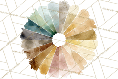 Color Wheel Clipart, Watercolor Paint Splash Art, Bright Png Product Image 2