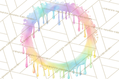 Color Wheel Clipart, Watercolor Paint Splash Art, Bright Png Product Image 2