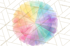 Color Wheel Clipart, Watercolor Paint Splash Art, Bright Png Product Image 5