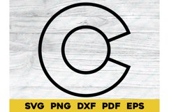Colorado State Flag CO Outline Design SVG PNG DXF EPS Product Image 1