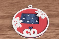 Christmas State Ornament Laser Cut File - Colorado Product Image 2