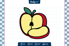 Apple Fruit SVG - Autumn Cut File Product Image 2