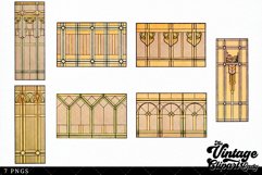 Church Glass Design 2-7 - Antique Door Window Product Image 2