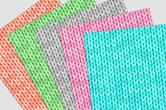 Colored Knit Textures Digital Paper Pack Product Image 2