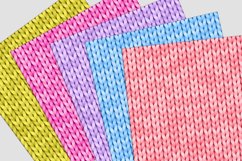 Colored Knit Textures Digital Paper Pack Product Image 3