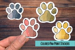 Colored Paw Prints PNG Sticker Pack Product Image 1