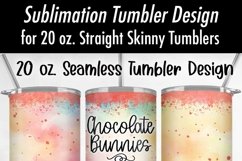 Colored Easter Eggs Watercolor 20oz Seamless Tumbler Wrap Product Image 4