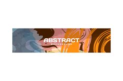 Colorful abstract banner template design background concept Product Image 1