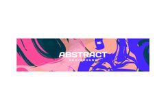 Colorful abstract banner template design background isolated Product Image 1