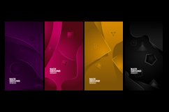 Colorful abstract fluid geometric gradient background Product Image 2