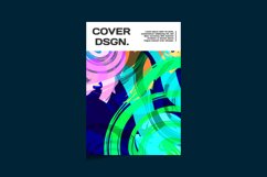 Colorful abstract fluid texture cover poster background Product Image 1
