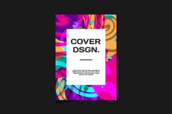 Colorful abstract fluid texture cover poster design Product Image 2