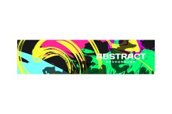 Colorful abstract liquid banner template design background Product Image 1