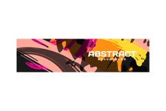 Colorful abstract liquid banner template design background Product Image 1
