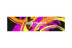 Colorful abstract liquid banner template design background Product Image 1