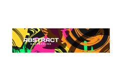 Colorful abstract liquid banner template design background Product Image 1