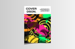Colorful abstract liquid modern cover poster isolated Product Image 1