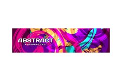 Colorful abstract modern banner template background Product Image 1