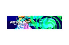 Colorful abstract modern banner template background Product Image 1