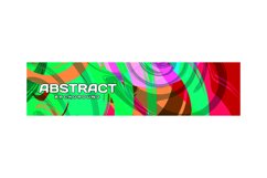 Colorful abstract modern banner template background isolated Product Image 1