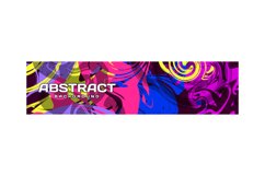 Colorful abstract modern banner template background vector Product Image 1