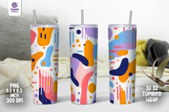 tumbler wrap, abstract shapes tumbler wrap, sublimation tumbler, 20 oz tumbler wrap, tumbler,