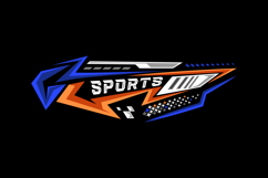Colorful abstract sports racing stripes sticker vinyl design Product Image 2